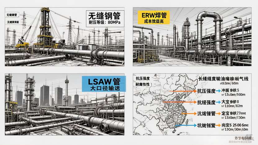 无缝钢管焊接钢管油气行业应用全攻略