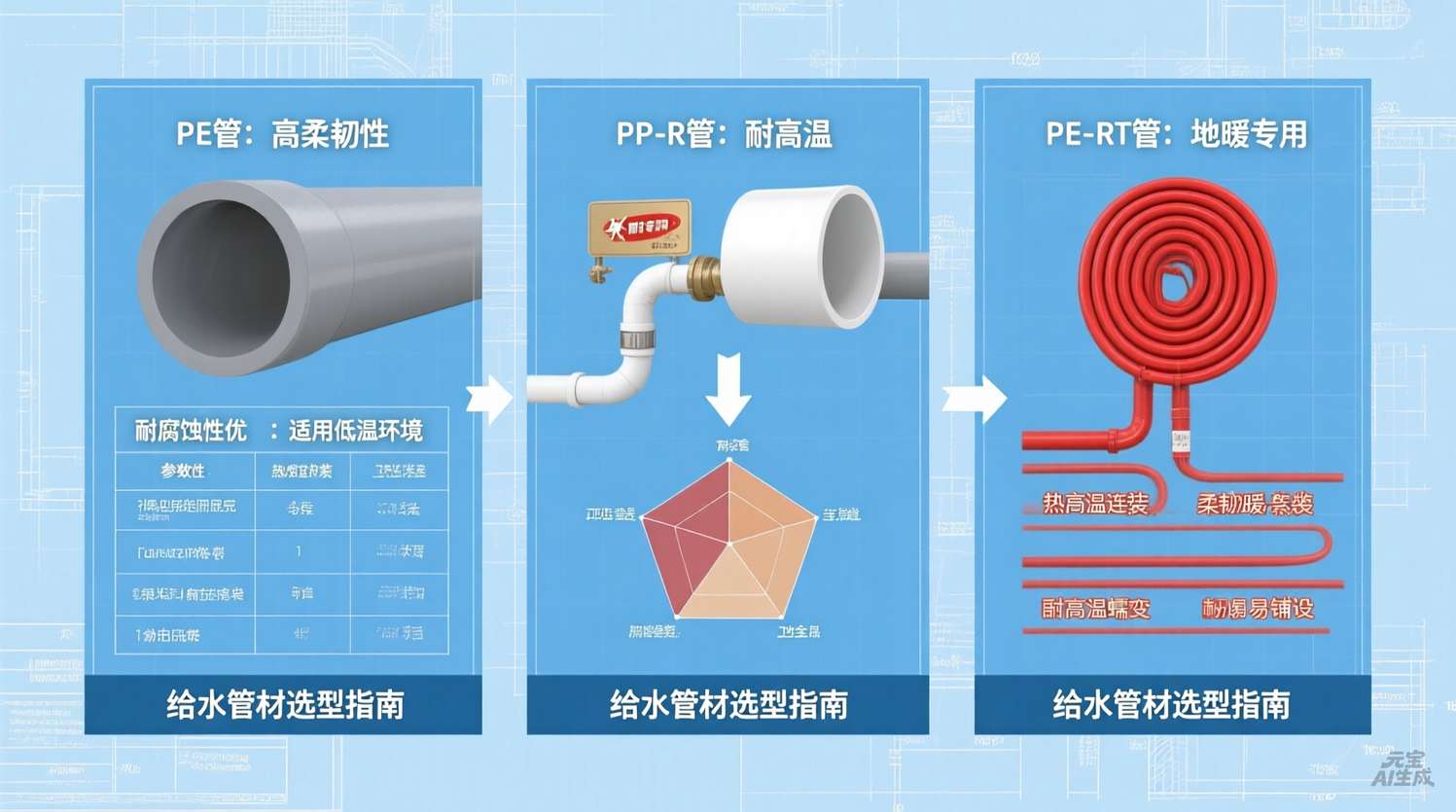 给水管材核心参数对比选型指南全攻略