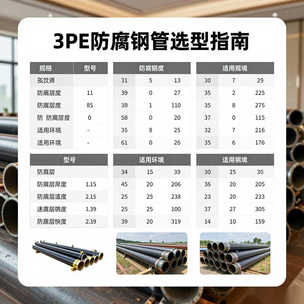 3PE防腐钢管选型指南：技术参数对比与应用要点全攻略