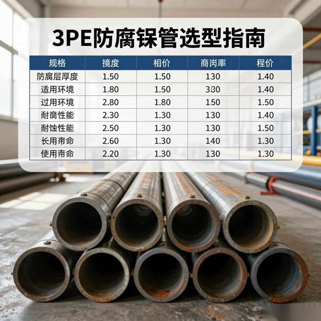 3PE防腐钢管选型指南：技术参数对比与应用要点全攻略