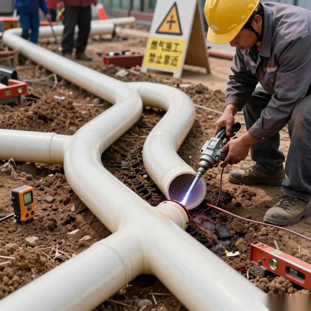 PE燃气管安装调试与使用方法详解｜城镇燃气管网安全运行全攻略