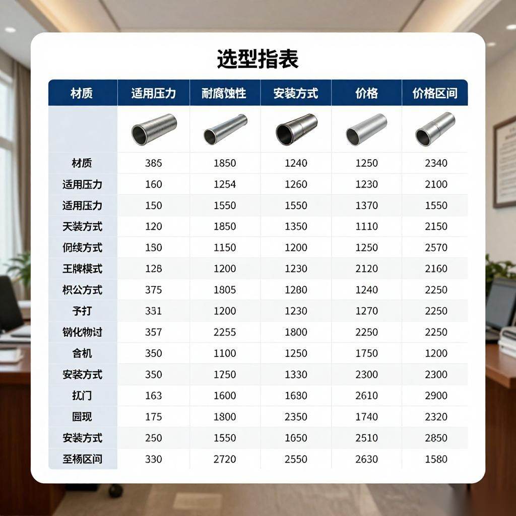 市政管网应急抢修管材选型指南：参数对比与应用｜实用指南